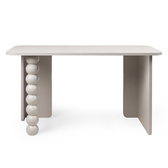 Orel Desk, Cashmere, Decorative Leg
