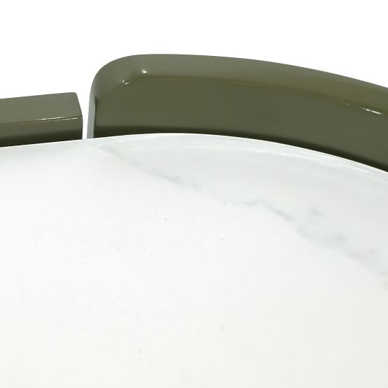 Oval Dresser Nari, Green/Grey, Sintered, Glossy