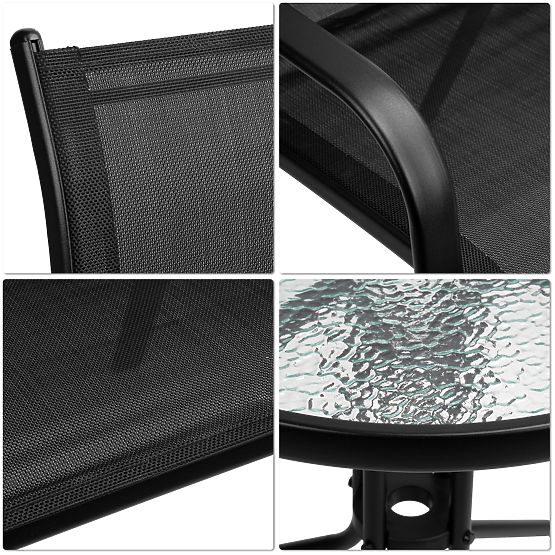 PALMA Garden Furniture Set Table + 2 Chairs