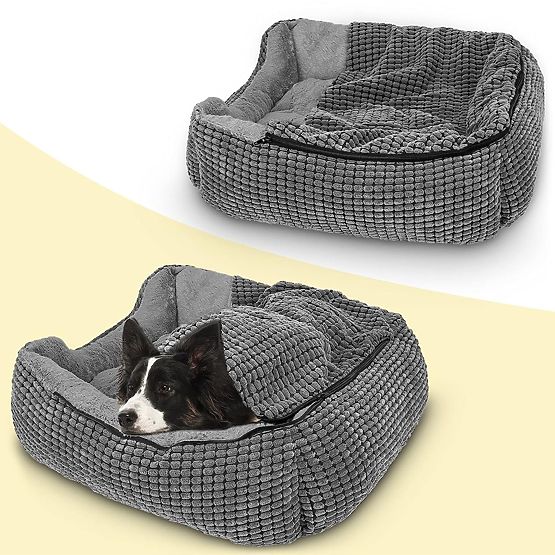 PET BED FOR DOG CAT PJ-019 GRAY XL