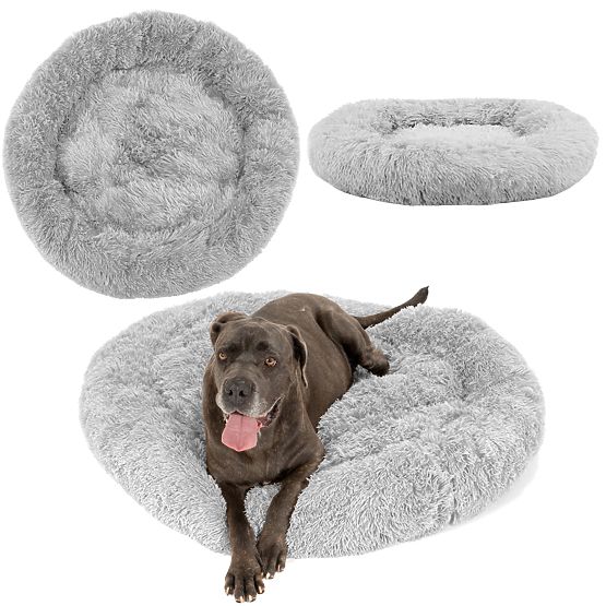 PET BED FOR DOGS AND CATS PJ-014 LIGHT GRAY L