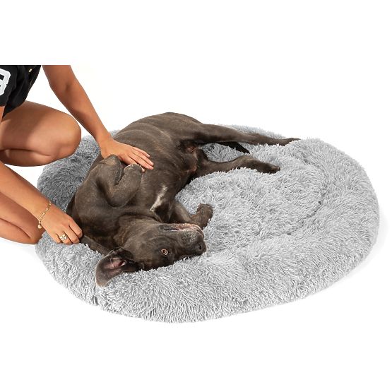 PET BED FOR DOGS AND CATS PJ-014 LIGHT GRAY L