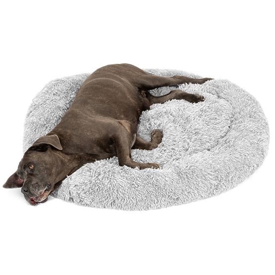 PET BED FOR DOGS AND CATS PJ-014 LIGHT GRAY L
