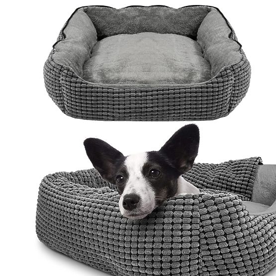 PET BED FOR DOGS CATS PJ-018 GRAY L