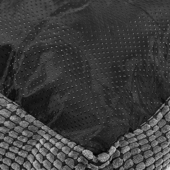 Pet bed with blanket M - gray