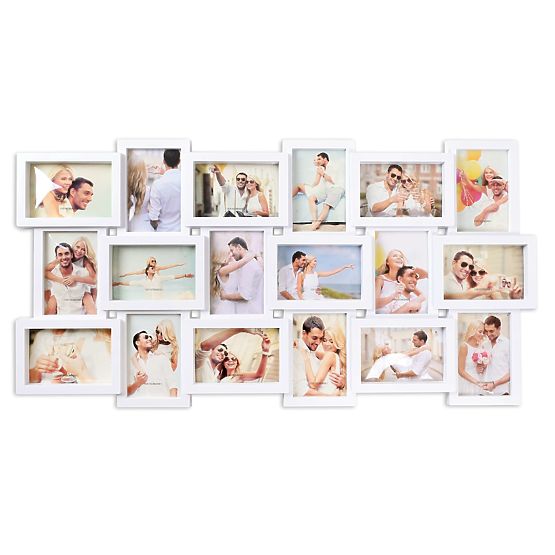 Photo Frame for 18 Photos Morka White