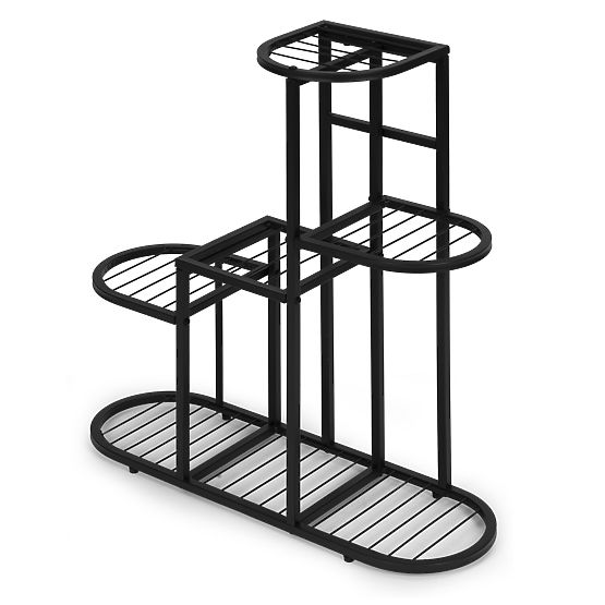 Plant Stand, 5 Levels, Black, ModernHome