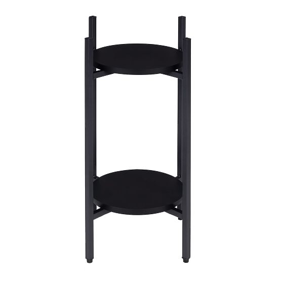 Plant Stand, Flower Stand, Decoration, 2 Levels, Black, ModernHome