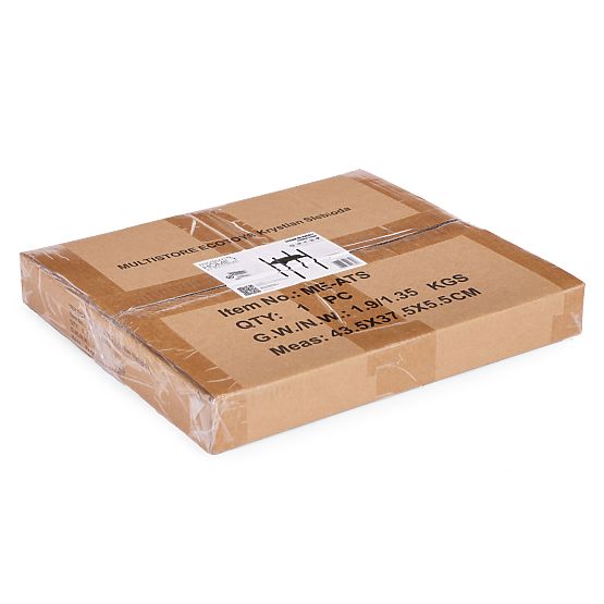 Plant Stand, Flower Stand, Decoration, 2 Levels, Black, ModernHome