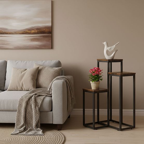 Plant Stand with 3 Shelves Loft ModernHome