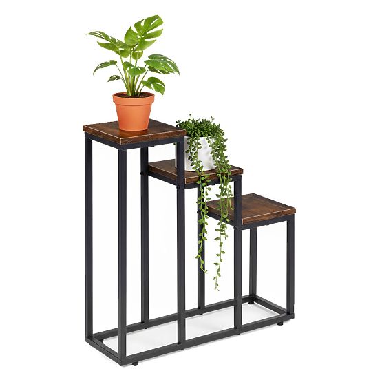 Plant Stand with 3 Shelves Loft ModernHome