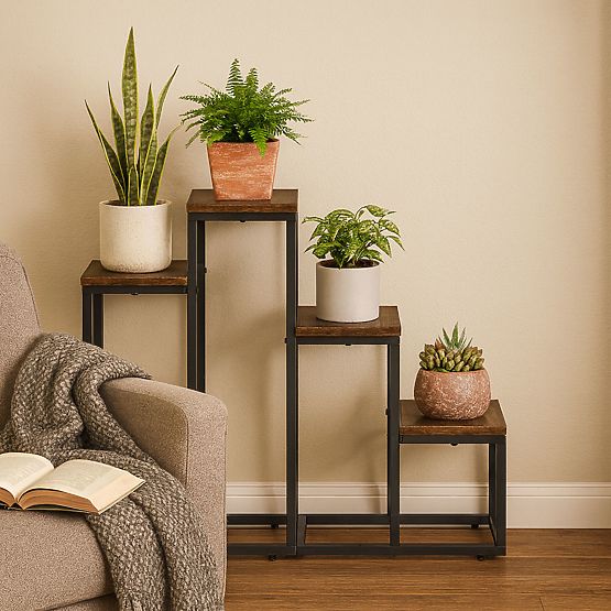 Plant Stand with 4 Shelves Loft ModernHome