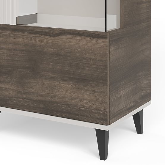 RANDOM 2-in-1 Display Cabinet Cashmere/Walnut/Black