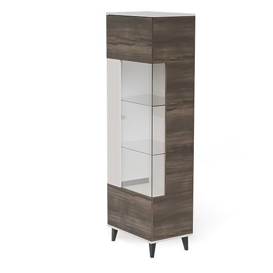 RANDOM 2-in-1 Display Cabinet Cashmere/Walnut/Black