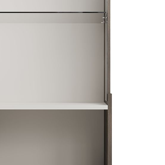 RANDOM 2-in-1 Display Cabinet Cashmere/Walnut/Black