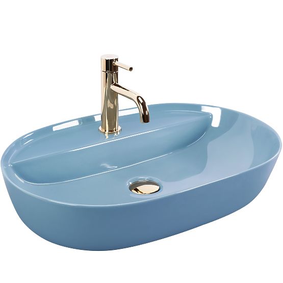 REA Aura 61 L.Blue Shiny Sink