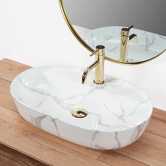REA Aura 61 Marmo Shiny Sink