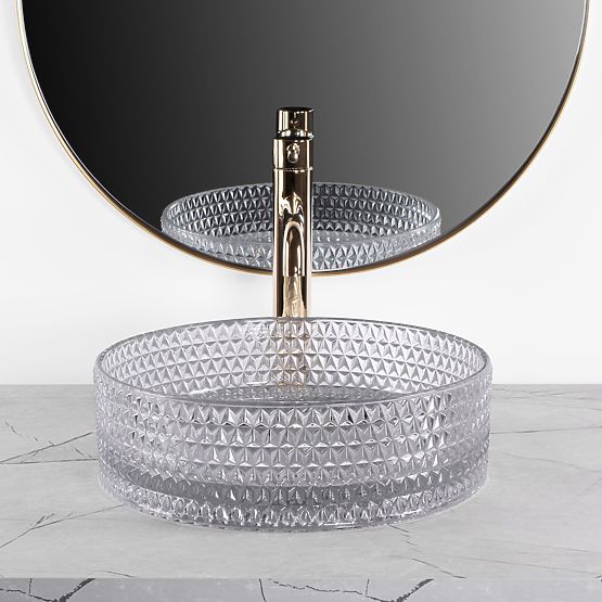 Rea Cristal Light Grey Furniture Washbasin