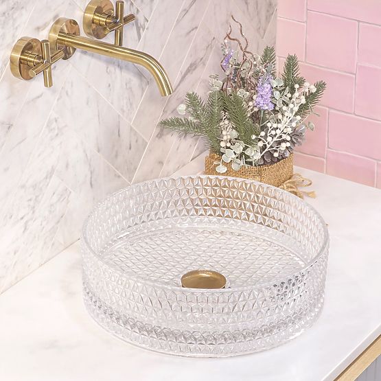 Rea Cristal Transparent 35 Furniture Washbasin