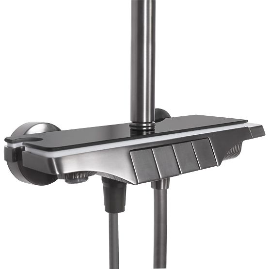 REA Savio Shower Set with LED Display Titan