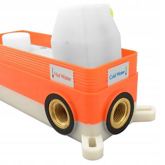 Recessed Bath Mixer Rea Lungo Copper + Box