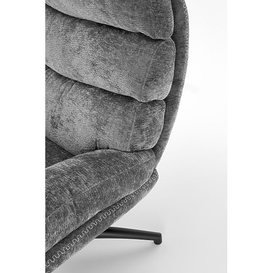 Recliner Chair DARIO with Footrest and Rocking Function, Gray (1p=1pc)