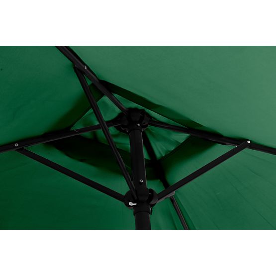 Rectangular Large Garden Tilt Parasol with Green Crank 200 x 140 cm