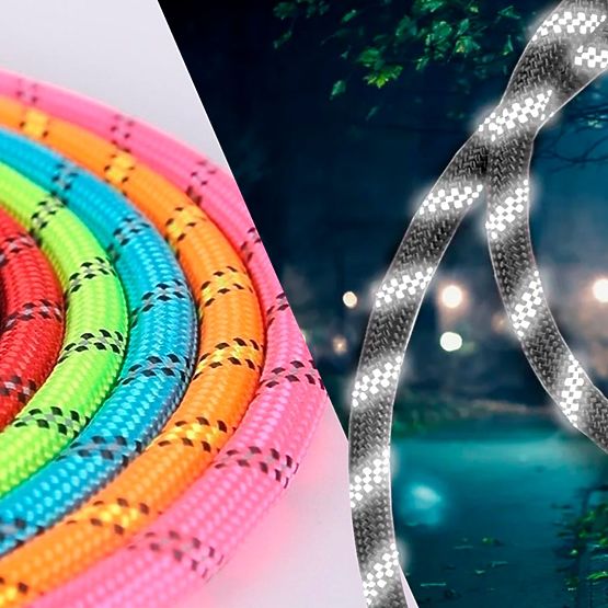 Reflective Dog Leash and Collar PJ-036 Pink