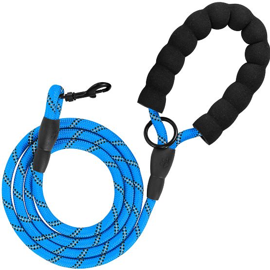 Reflective Leash and Collar for Dog PJ-037 Blue
