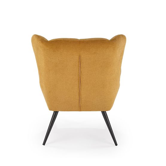 Relaxation armchair BYRON - mustard