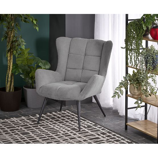 Relaxation chair BYRON - gray