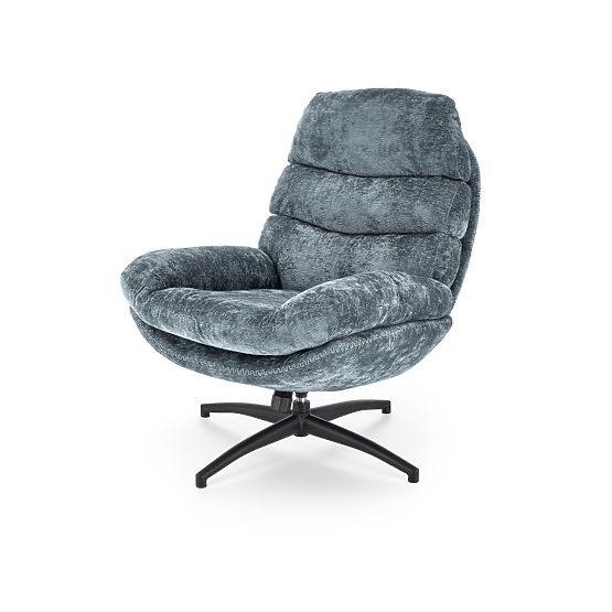 Relaxation Chair DARIO with Footrest and Rocking Function, Blue (1p=1pc)