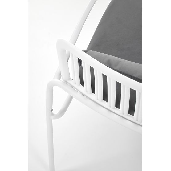 Relaxation Chair MELBY, Frame - White, Upholstery - Gray (2p=6pcs)