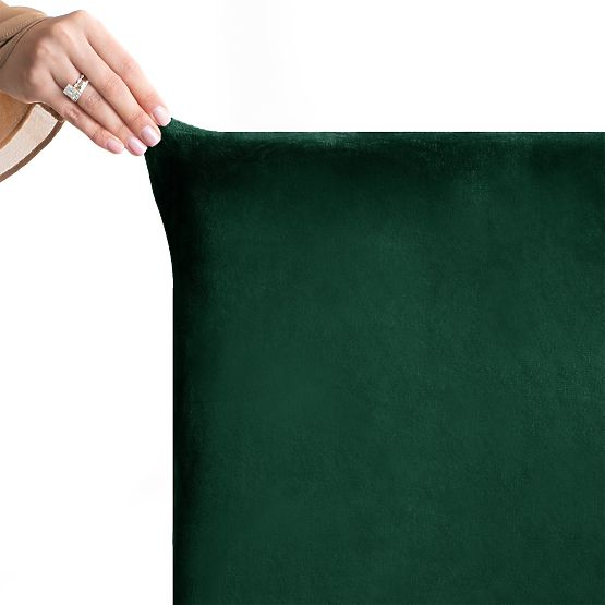 RESTILO SENTO Sofa Cover in Bottle Green Smooth Classic Style