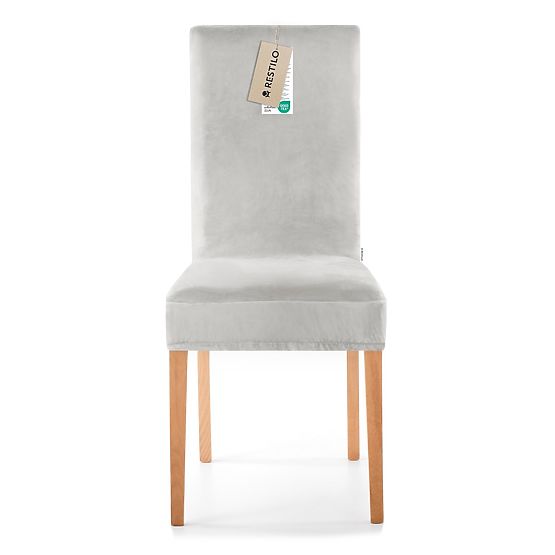 RESTILO SENTO Sofa Cover in Smooth Gray Classic Style