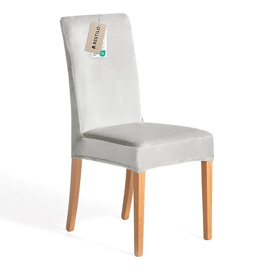 RESTILO SENTO Sofa Cover in Smooth Gray Classic Style