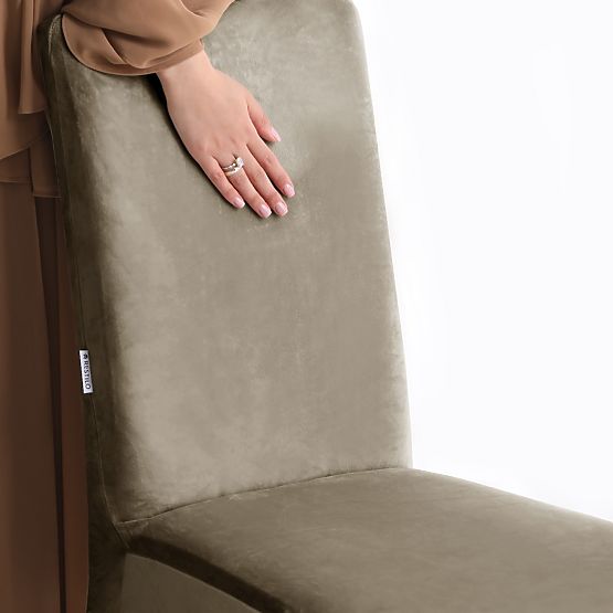 RESTILO Sofa Cover SENTO Beige Smooth Classic Style