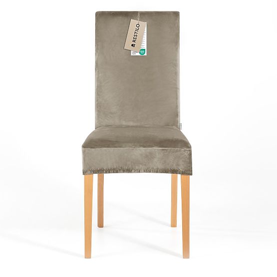 RESTILO Sofa Cover SENTO Beige Smooth Classic Style