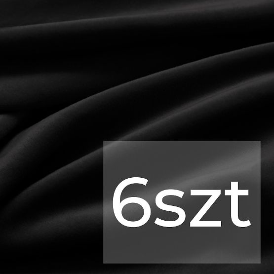 RESTILO Sofa Cover SENTO Black Smooth Classic Style