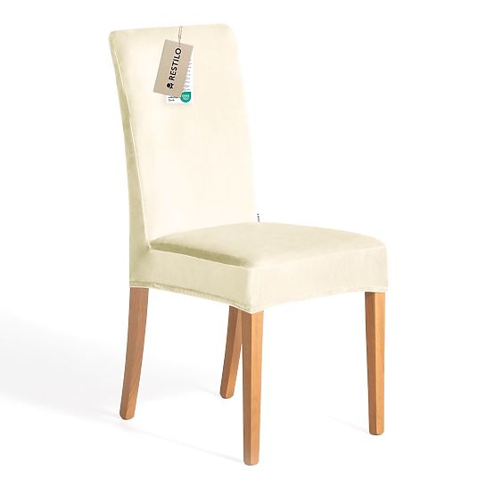 RESTILO Sofa Cover SENTO Color Cream Smooth Classic Style