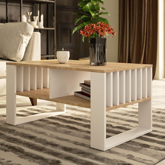 ROCKFORD COFFEE TABLE OAK SONOMA / WHITE