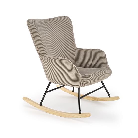 Rocking chair BELMIRO - gray corduroy