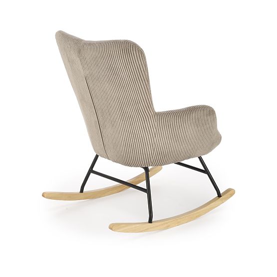 Rocking chair BELMIRO - gray corduroy