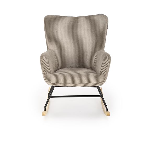 Rocking chair BELMIRO - gray corduroy