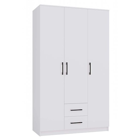 Romana 120 WHITE Wardrobe Without Mirror