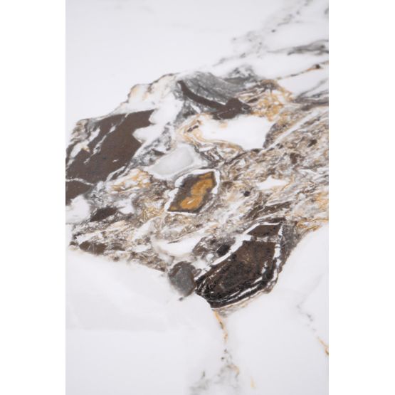 ROSA Coffee Table White Marble / Gray Marble / Gold (2pcs=1set)