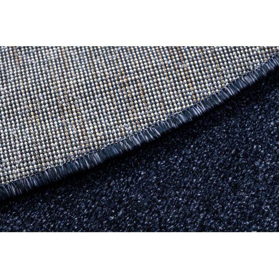Round Carpet SOFTY Uniform, Solid Color, Dark Blue