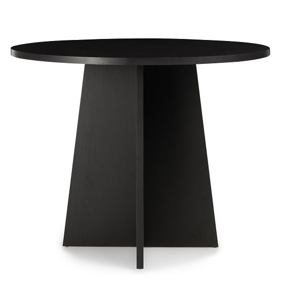 Round Dining Table Merlo 100 cm, Black