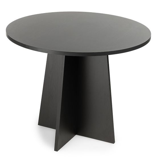 Round Dining Table Merlo 100 cm, Black