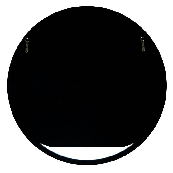 Round Hanging Mirror Zelia, Muted Blue, Glossy